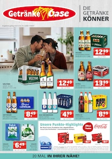 Veltins im Getränke Oase Prospekt "Aktuelle Angebote" mit 4 Seiten (Hamm)