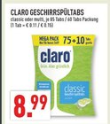GESCHIRRSPÜLTABS Angebote von claro bei Marktkauf Detmold für 8,99 €