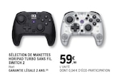 Sélection de manettes Horipad Turbo sans fil - SWITCH 2 en promo chez E.Leclerc Sélection de manettes Horipad Turbo sans fil - SWITCH 2 dans le catalogue E.Leclerc