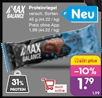 Proteinriegel Angebote von Max Balance bei Netto Marken-Discount Düsseldorf für 1,79 €