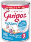 Croissance 3 Optipro Poudre des 1 An - Guigoz dans le catalogue Super U
