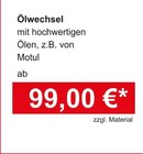 AutoCrew - Ölwechsel Angebot im Prospekt Ölwechsel bei AutoCrew im Prospekt "" für 99,00 €