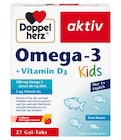 Omega-3 + Vitamin D3 Kids Kautabletten von Doppelherz für 6,45 € bei Rossmann im Angebot Omega-3 + Vitamin D3 Kids Kautabletten von Doppelherz im aktuellen Rossmann Prospekt