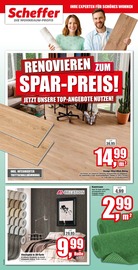 Aktueller Christian Scheffer Heimtex-Fachmarkt e.K. Prospekt mit Bodenbelag, "RENOVIEREN ZUM SPAR-PREIS!", Seite 1