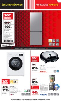 Promotion Lave-Linge dans le prospectus Carrefour, valable du 23/06/2026 au 06/07/2026 Promo Lave-Linge dans le catalogue Carrefour du moment à la page 10