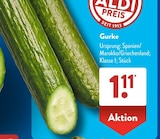 Gurke von  im aktuellen ALDI SÜD Prospekt für 1,11 €