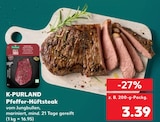 Pfeffer-Hüftsteak von K-PURLAND im aktuellen Kaufland Prospekt für 3,39 €