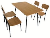 Ensemble table + 4 chaises dans le catalogue Super U