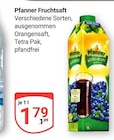 Fruchtsaft von Pfanner im aktuellen GLOBUS Prospekt