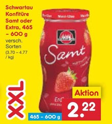 Netto Marken-Discount Schorndorf - Konfitüre Samt oder Extra Konfitüre Samt oder Extra Angebot bei Netto Marken-Discount Schorndorf im Prospekt "Fisch verliebt? Dann geh doch zu Netto!"