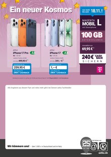 Smartphone im aetka Prospekt "Zuhause im besten TELEKOM Netz" mit 4 Seiten (Frankfurt (Main))