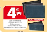 Tapis microfibre en promo chez La Foir’Fouille Bordeaux à 4,99 €