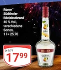 Südtiroler Edelobstbrand im Angebot bei GLOBUS in Trier Südtiroler Edelobstbrand Angebote von Roner bei GLOBUS Trier für 17,99 €