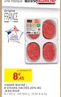 Intermarché Senlis - Promo Viande bovine : 8 steaks hachés 20% MG Promo Viande bovine : 8 steaks hachés 20% MG à 8,45 € dans le catalogue Intermarché à Senlis