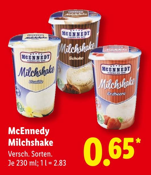Milchshake Vanille