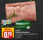 Frischer Schweinerückenbraten Angebote von HeimatSchwein bei REWE Schwerte für 0,79 €