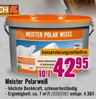 Aktuelle Farbe Angebote bei Hornbach in Hannover Aktuelles Meister Polarweiß Angebot bei Hornbach in Hannover ab 42,95 €
