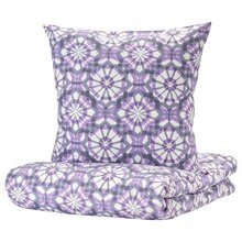IKEA Hannover - Bettwäscheset, 2-teilig weiß/lila 140x200/80x80 cm Bettwäscheset, 2-teilig weiß/lila 140x200/80x80 cm Angebot bei IKEA Hannover im Prospekt "knut Schlussverkauf"