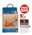 Sac de 8 bûches de bois densifié - WOODSTOCK - Super U à Montreuil Sac de 8 bûches de bois densifié - WOODSTOCK en promo chez Super U Montreuil à 5,99 €