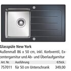 Aktuelles Glasspüle New York Angebot bei Holz Possling in Potsdam ab 349,00 €