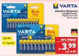 Alkaline-Batterien Longlife Power von VARTA für 3,99 € bei Marktkauf im Angebot Alkaline-Batterien Longlife Power von VARTA im aktuellen Marktkauf Prospekt