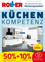 Aktueller ROLLER Prospekt mit Küchenmöbel, "KÜCHEN-KOMPETENZ", Seite 1