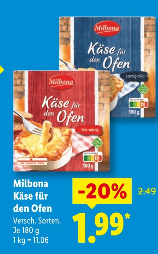Käse für den Ofen fein-würzig