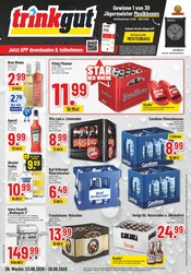 Trinkgut Getränkemarkt Prospekt der aktuellen Woche mit 6 Seiten, gültig von 23.06.2025 bis 28.06.2025, in Altenbeken und Umgebung Aktueller Trinkgut Getränkemarkt Prospekt in Altenbeken und Umgebung, "Aktuelle Angebote" mit 6 Seiten, 23.06.2025 - 28.06.2025