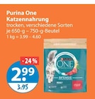 Katzennahrung im V-Markt Prospekt Katzennahrung von Purina One im aktuellen V-Markt Prospekt für 2,99 €