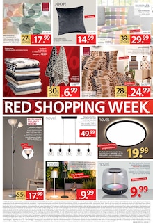 Kissen im aktuellen Zurbrüggen Prospekt (Bottrop) Kissen im Zurbrüggen Prospekt "RED SHOPPING WEEK" mit 16 Seiten (Bottrop)
