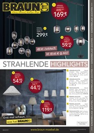 BRAUN Möbel-Center Prospekt für Offenburg mit 4 Seiten BRAUN Möbel-Center Prospekt für Offenburg: "STRAHLENDE HIGHLIGHTS", 4 Seiten, 29.11.2023 - 23.12.2023