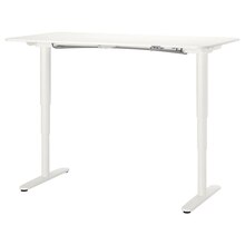 IKEA Hannover - Schreibtisch sitz/steh weiß 160x80 cm Schreibtisch sitz/steh weiß 160x80 cm Angebot bei IKEA Hannover im Prospekt "knut Schlussverkauf"