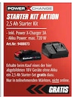 Aktuelles 2,5 Ah Starter Kit Angebot bei OBI in Ingolstadt