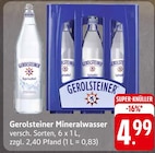 Mineralwasser Angebote von Gerolsteiner bei E center Homburg für 4,99 €