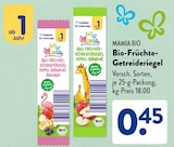 Aktuelles Bio-Früchte-Getreideriegel Apfel-Banane-Aronia Angebot bei ALDI SÜD in Stuttgart ab 0,45 €