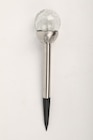 Lampe solaire 1 led inox et verre craquelé multicolore h.38cm dans le catalogue Maxi Bazar