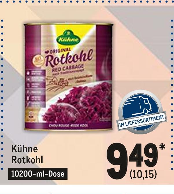 Metro Crailsheim - Rotkohl Rotkohl Angebot bei Metro Crailsheim im Prospekt Gastro-Journal