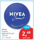 Creme Natural Touch von Nivea im aktuellen budni Prospekt