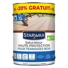 Promo Saturateur(d) extérieur haute protection terrasses bois Starwax incolore 5 L + 20% gratuit à 54,90 € dans le catalogue Castorama à Paris