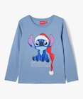 Tee-shirt manches longues avec motif Stitch fille - Disney - LILO en promo chez Gémo Saint-Nazaire à 7,99 €