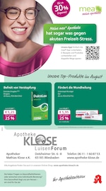 Aktueller mea - meine apotheke Apotheken Prospekt in Wiesbaden und Umgebung, "Unsere August-Angebote" mit 4 Seiten, 01.08.2025 - 31.08.2025