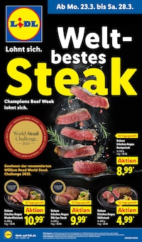 Steak im aktuellen Lidl Prospekt (Cottbus) Steak im Lidl Prospekt "LIDL LOHNT SICH" mit 75 Seiten (Cottbus)