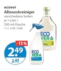 Reinigungsmittel im V-Markt Prospekt Allzweckreiniger von ecover im aktuellen V-Markt Prospekt für 2,49 €