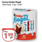 Kinder Riegel Angebote von Ferrero bei GLOBUS Gera für 1,99 €
