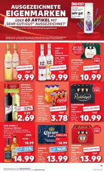 Jack Daniels im Kaufland Prospekt "Aktuelle Angebote" mit 54 Seiten (Duisburg)