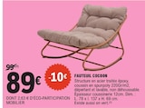 Promo Fauteuil Cocoon à 89,00 € dans le catalogue E.Leclerc à Vandœuvre-lès-Nancy