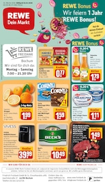 Aktueller REWE Prospekt mit Rindfleisch, "Dein Markt", Seite 1