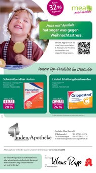 Aktueller mea - meine apotheke Prospekt "Unsere Dezember-Angebote" Seite 1 von 4 Seiten für Furtwangen