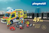 Ambulance lumineuse et sonore - PLAYMOBIL en promo chez Intermarché Hyper Paris à 49,90 €