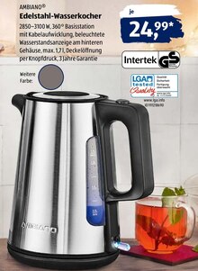 Edelstahl-Wasserkocher bei ALDI SÜD in Krefeld Edelstahl-Wasserkocher im Angebot bei ALDI SÜD Krefeld für 24,99 €